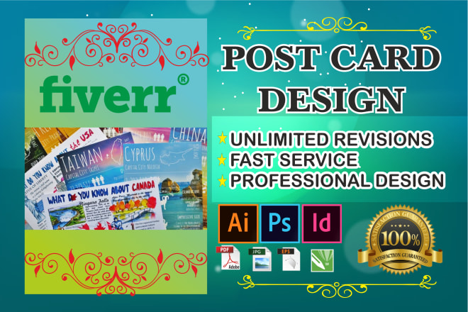 I will design an amazing post card