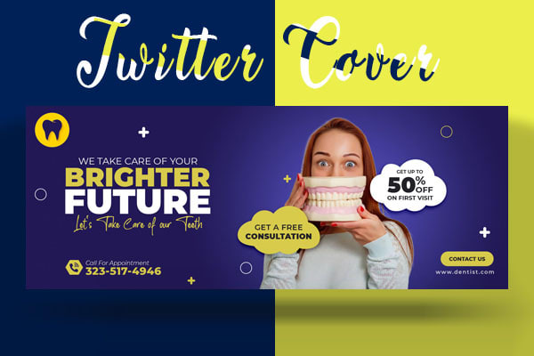 I will design an attractive linkedin banner twitter or facebook cover