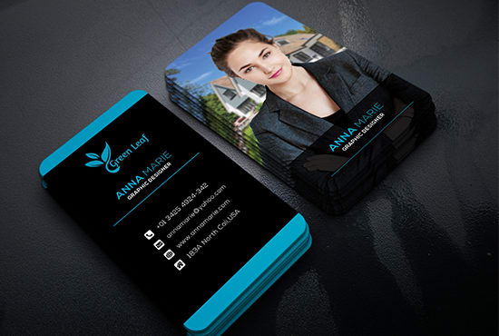I will design an awesome business card with your photo in 12 hour