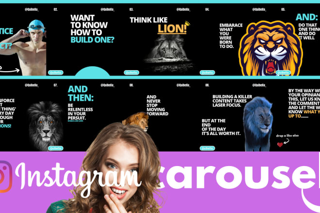 I will design an awesome carousel for instagram in 24 hours