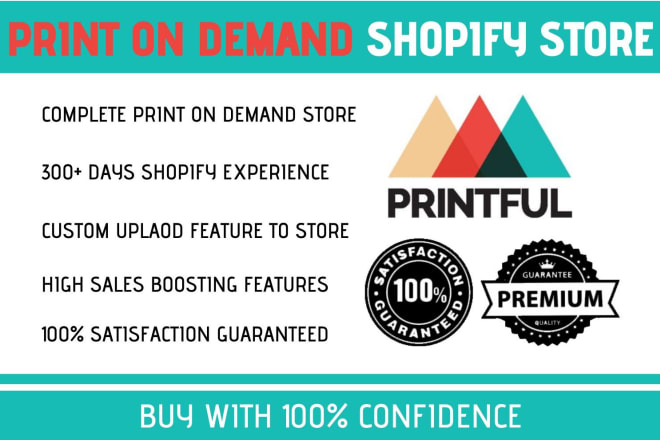 I will design an ecommerce shopify print on demand dropshipping store