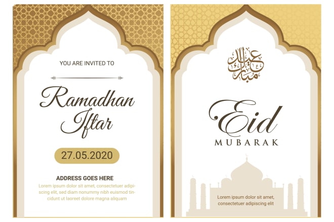 I will design an islamic or eid mubarak flyer