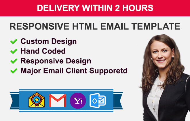 I will design and develop HTML responsive email template