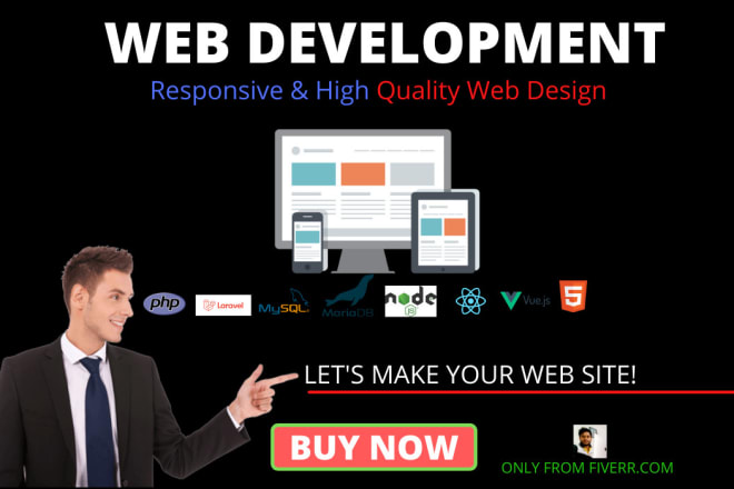 I will design and develop web sites