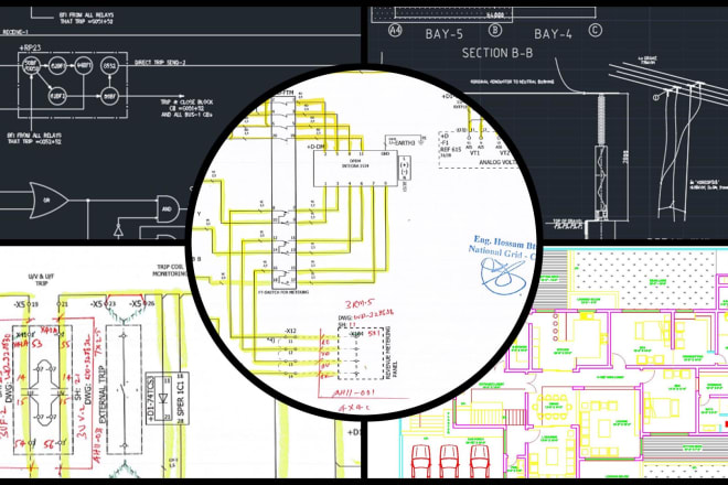 I will design and draw electrical schematics drawings in autocad