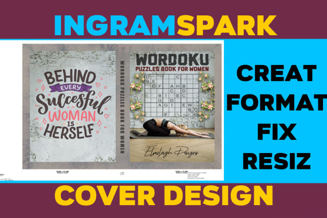 I will design and format book cover for ingram spark