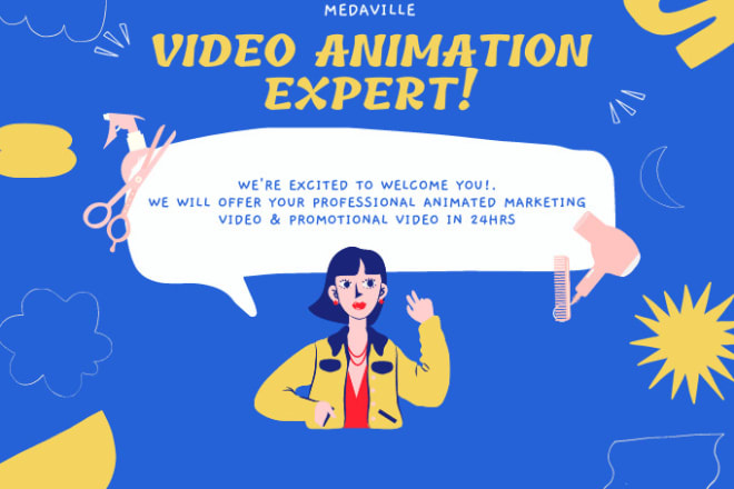 I will design animated marketing or promotional video in 24hrs