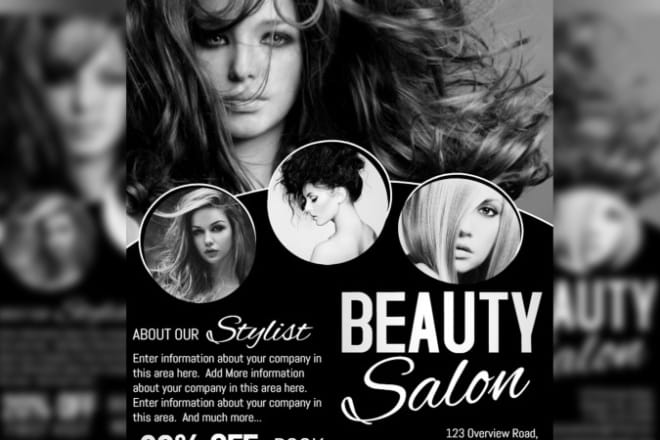 I will design any flyer poster, beauty salon poster