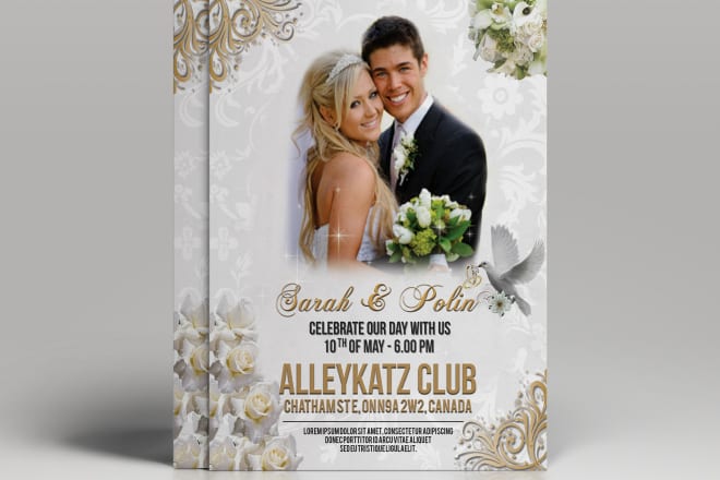 I will design any wedding, spa, beauty salon, yoga flyer or poster