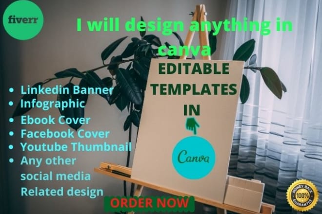 I will design anything in canvas