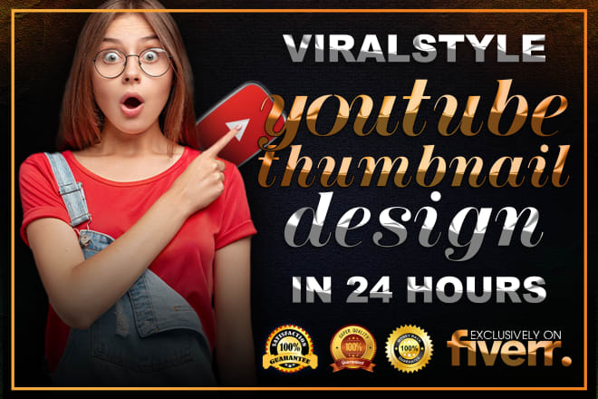 I will design attractive professional viralstyle youtube thumbnail
