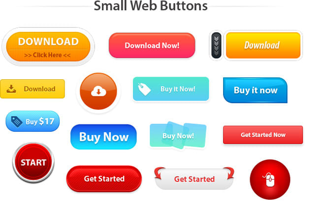 I will design attractive web button or icon within 24 hours