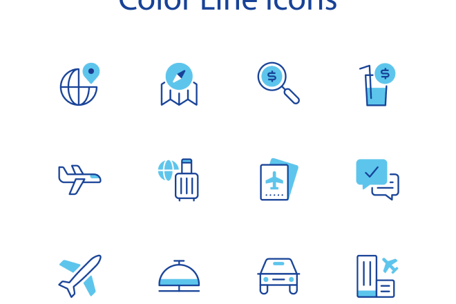 I will design awesome icon set for app and website in 24 hours