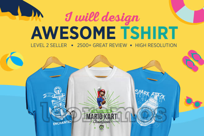 I will design awesome t shirt design