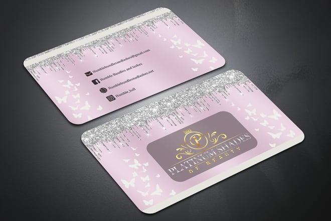 I will design beauty business card for you