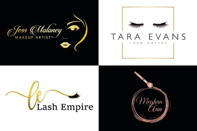 I will design beauty spa, eyelash, boutique, makeup artist and cosmetic logo design