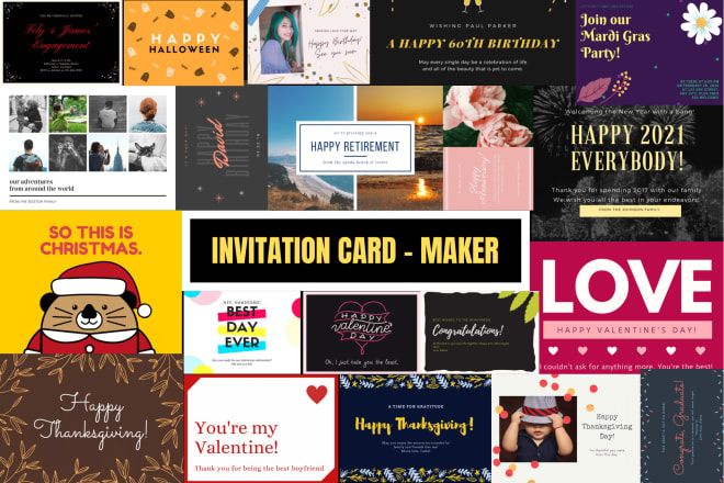 I will design best birthday and wedding party invitation card and greetings