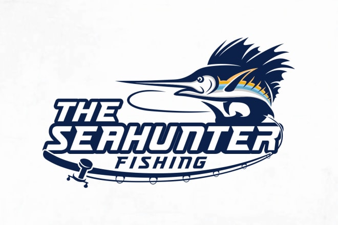 I will design best fishing logo for you