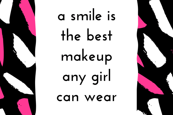 I will design best makeup quotes for instagram post