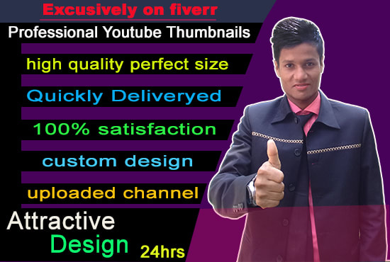 I will design best youtube thumbnails