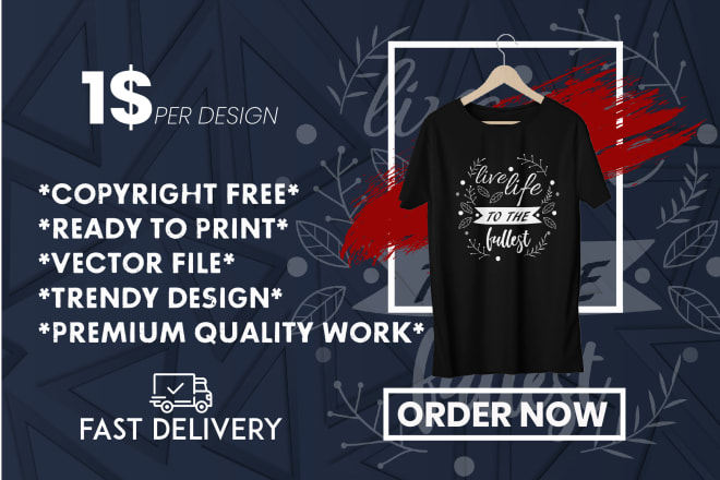 I will design bulk tshirts for merch and pod websites