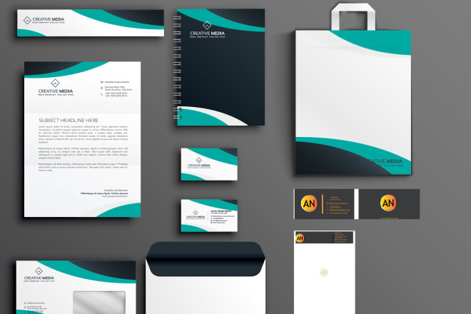 I will design business card,letterhead,envelope cover page, notepad,stationery items