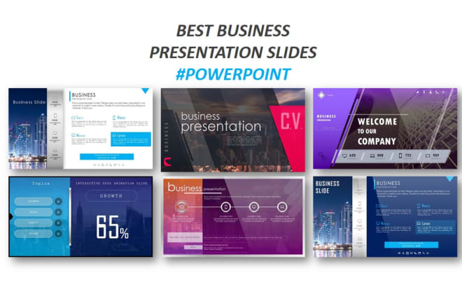 I will design business modern powerpoint templates