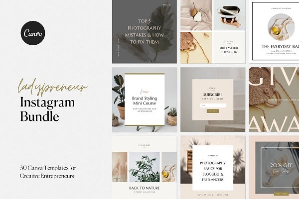 I will design canvas instagram and facebook post template