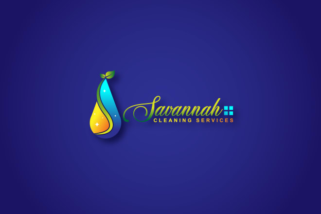 I will design cleaning services logo for your business company app software web