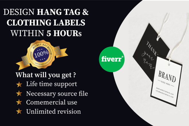 I will design clothing tags, clothing labels, hang or swing tags