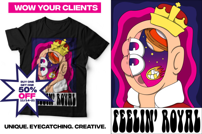 I will design creative, best selling skate tshirts