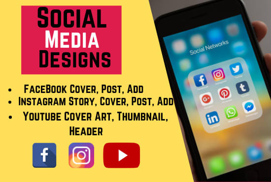 I will design creative facebook and instagram posts cover and add in adobe illustrator