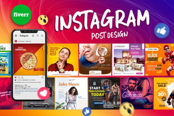 I will design creative instagram facebook post design