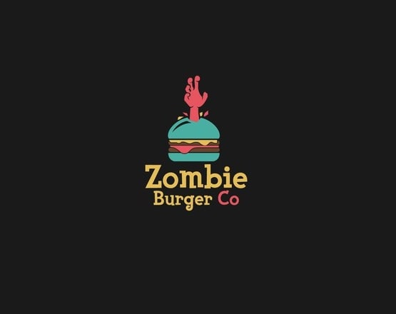 I will design creative zombie burger logo