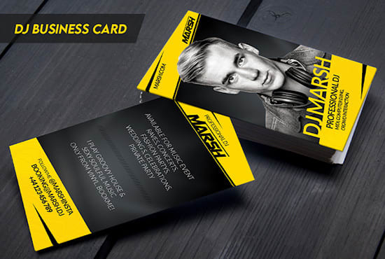 I will design dj business card for professional dj