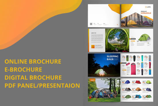 I will design e brochure online brochure digital brochure pdf presentation