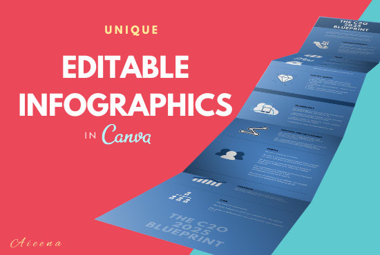 I will design editable infographic templates in canva