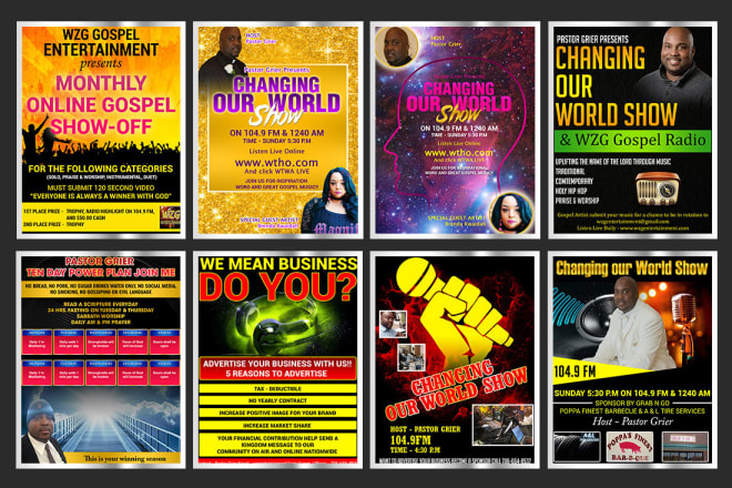 I will design event show flyers