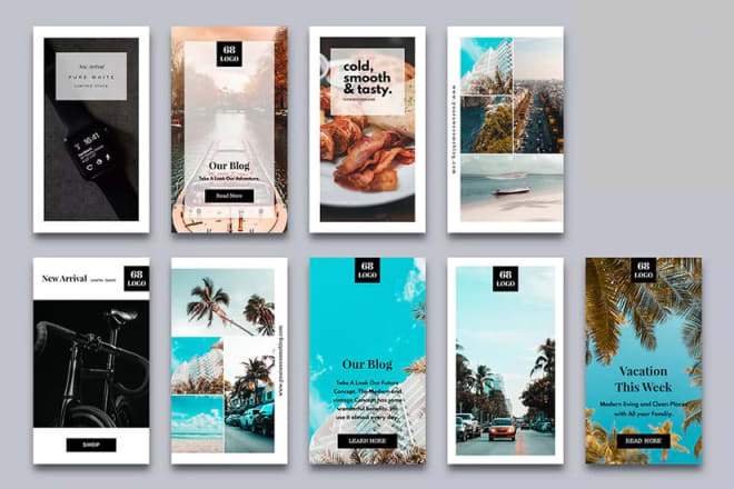 I will design facebook or instagram canvas template, story, post for feed