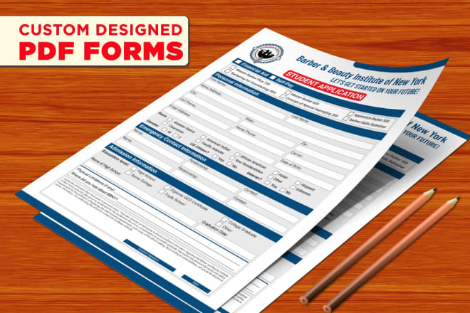 I will design fillable pdf form, workbook, and PDF document