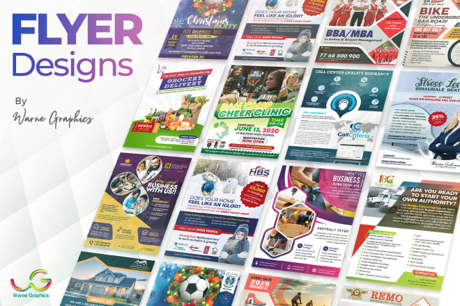 I will design flyers, banners and brochures