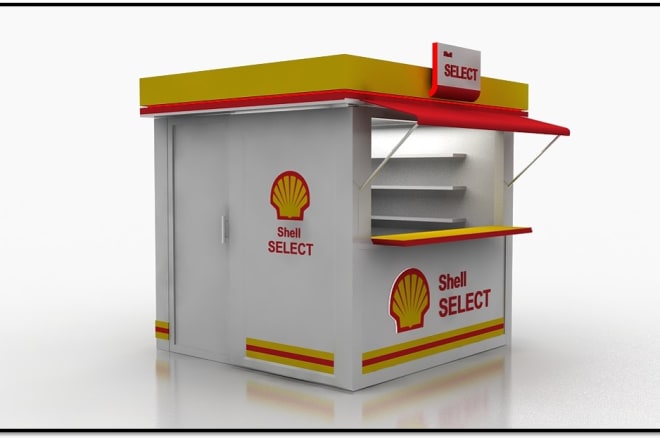 I will design food truck, booth, kiosk