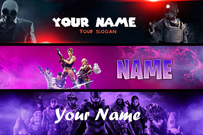 I will design gaming banner or twitch banner