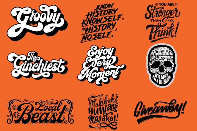 I will design hand lettering, typography, quote and font logo