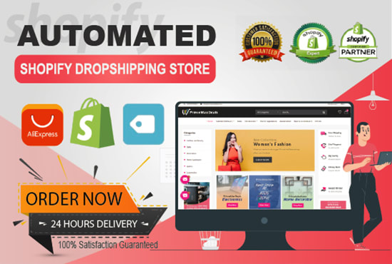 I will design high conversion automated shopify online website