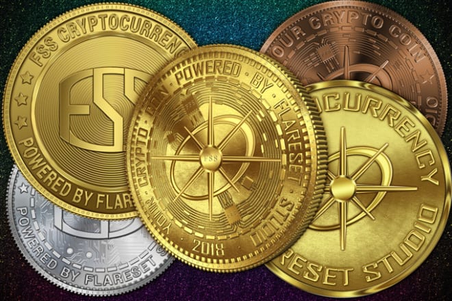 I will design high quality crypto coin or badge for ico business
