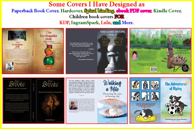 I will design kindle book cover print book cover