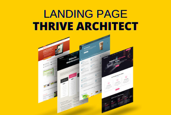 I will design landing page or sales page using thrive architect