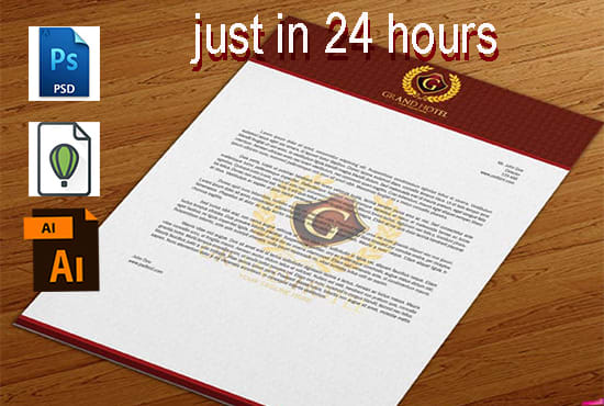 I will design letterhead or cover letter in 24 hours