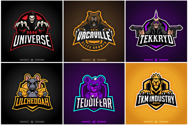 I will design logo for your esports or sport team